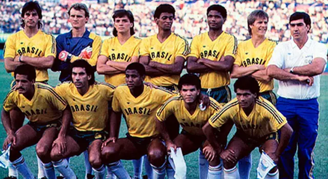 Careca cuando jugó con Brasil a lado de Romario. Careca cuando jugó con Brasil a lado de Romario.