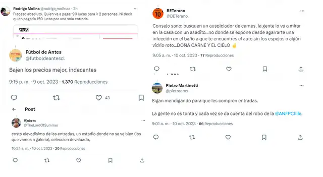 Reacción de chilenos por los precios de entradas para el Perú vs. Chile Reacción de chilenos por los precios de entradas para el Perú vs. Chile
