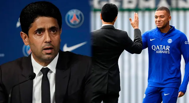 Mbappé y Al-Khelaïfi Mbappé y Al-Khelaïfi