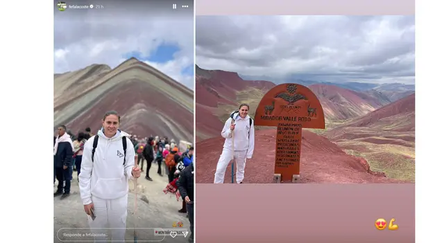 Las publicaciones de 'Fefa' Lacoste en el Cusco | Foto: Instagram: Stephanie Lacoste Las publicaciones de 'Fefa' Lacoste en el Cusco | Foto: Instagram: Stephanie Lacoste