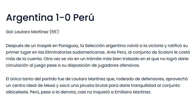   FIFA analizó el partido de Perú vs. Argentina en La Bombonera | Foto: FIFA   