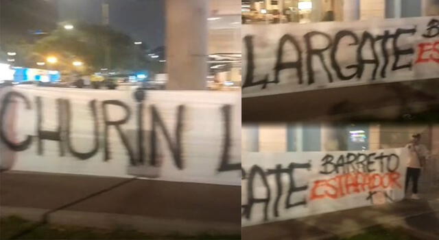 Hinchas contra Diego Churín Hinchas contra Diego Churín