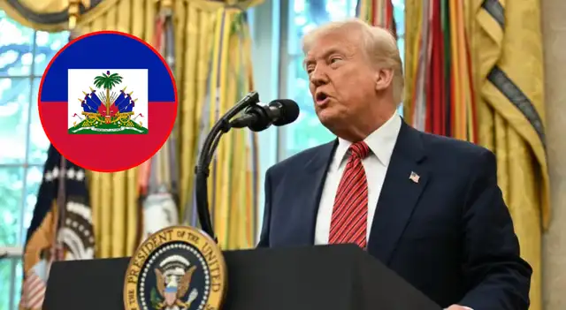  Donadl Trump restringe a 12 países el ingreso. (Composición Líbero)   