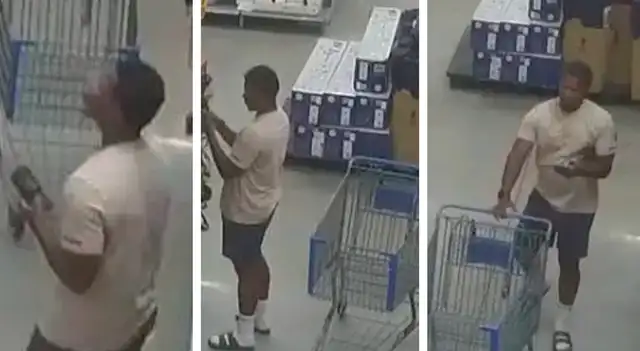 Imágenes desde la cámara de vigilancia del sospechoso   