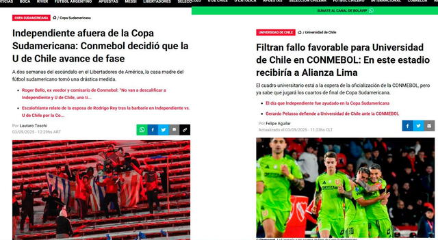 U de Chile, Alianza Lima
