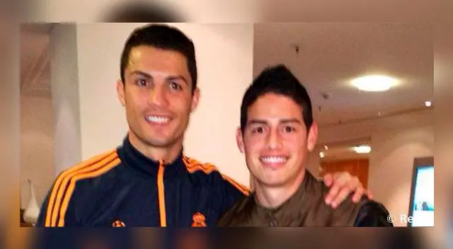 James Rodríguez junto a Cristiano Ronaldo antes de la semifinal ante el Bayern Munich James Rodríguez junto a Cristiano Ronaldo antes de la semifinal ante el Bayern Munich
