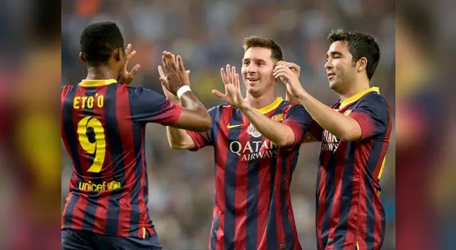 Como en sus mejores tiempos, Lionel Messi, Deco y Samuel Eto'o hicieron diabluras con la camiseta del Barza.