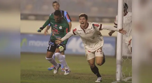 Universitario de Deportes vs. Real Garcilaso: Cris Martínez explota tras marcar el 1-0.