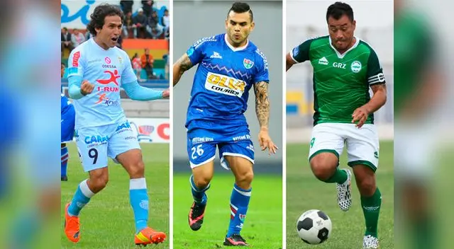Delantera: Víctor Ferreira (Real Garcilaso), Christian Bogado (Unión Comercio), Roberto Jiménez (Los Caimanes). Delantera: Víctor Ferreira (Real Garcilaso), Christian Bogado (Unión Comercio), Roberto Jiménez (Los Caimanes).