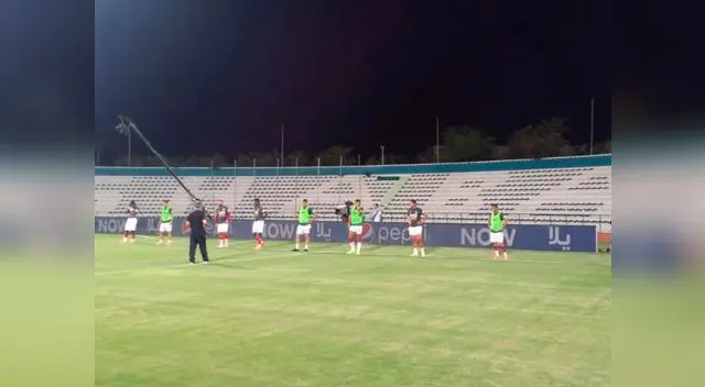 Perú vs. Irak: ´bicolor´ calentando, minutos previos al partido.