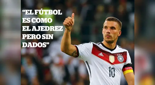Lukas Podolski: "El fútbol es como el ajedrez pero sin dados" Lukas Podolski: "El fútbol es como el ajedrez pero sin dados"