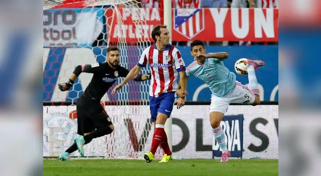 Atlético de Madrid vs. Celta de Vigo: momento exacto del gol de antología de Pablo Hernández Atlético de Madrid vs. Celta de Vigo: momento exacto del gol de antología de Pablo Hernández