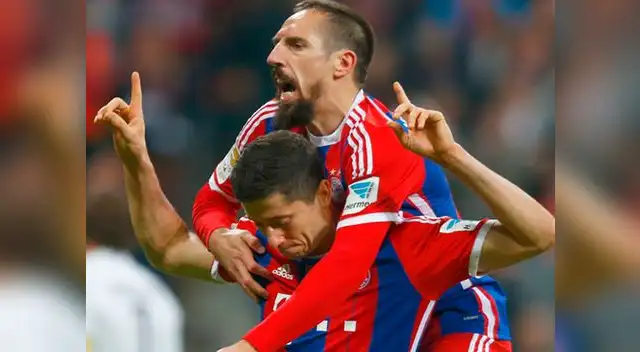 Bayern Múnich vs. Borussia Dortmund: Robert Lewandowski anotó el empate. Arjen Robben pusó el 2-1