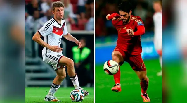 España vs. Alemania: Isco y Thomas Muller son las principales atracciones de los últimos monarcas mundiales.