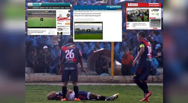 Copa Perú: Prensa internacional informa sobre el 'milagro' de Joao Contreras tras impacto de un rayo