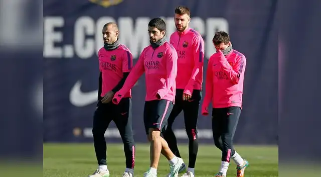 Lionel Messi se mostró contento de reeconrarse con sus compañeros.