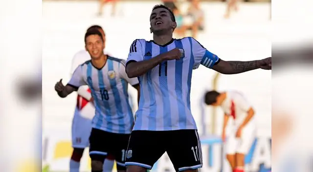 Perú vs. Argentina: Correa celebra el tercer gol de Argentina Perú vs. Argentina: Correa celebra el tercer gol de Argentina