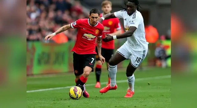 Swansea vs. Manchester United: Di María es uno de los pilares del equipo de Van Gaal.