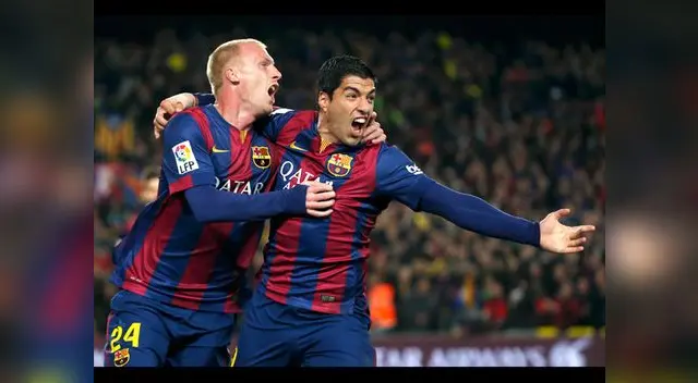 Barcelona vs. Real Madrid: Mathieu y Luis Suárez, los goleadores culés en el Camp Nou. Barcelona vs. Real Madrid: Mathieu y Luis Suárez, los goleadores culés en el Camp Nou.