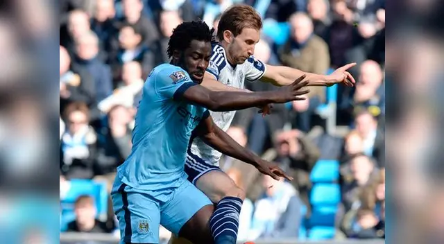 Manchester City: el delantero africano Bony fue uno de los mejores del campo ante el WBA. 