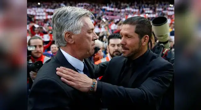 Atlético Madrid vs. Real Madrid: El saludo de Ancelotti y Simeone acaparó la atención de la prensa