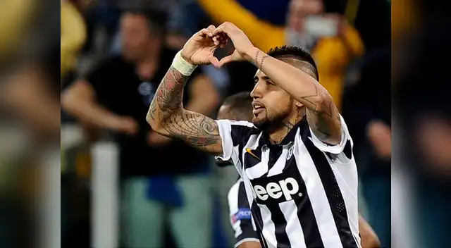 Juventus vs. Mónaco: Arturo Vidal celebra el gol del triunfo bianconeri por Champions.