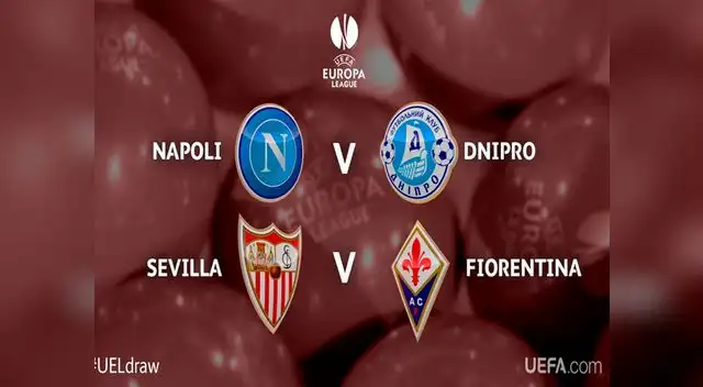 Europa League: Fiorentina chocará ante Sevilla y Napoli enfrentará a Dnipro en semifinales