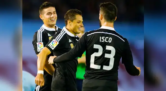 Real Madrid venció 4-2 al Celta de Vigo con doblete de Chicharito Hernández por Liga BBVA.