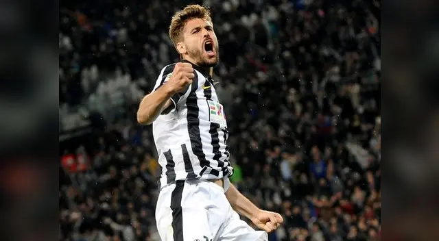 Juventus vs. Fiorentina: Fernando Llorente celebra su golazo.