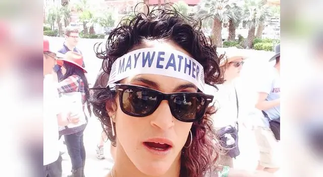 Kina Malpartida no dudó en apoyar a Floyd Mayweather.