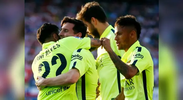 Barcelona campeón de la Liga BBVA al vencer 1-0 al Atlético de Madrid. Barcelona campeón de la Liga BBVA al vencer 1-0 al Atlético de Madrid.