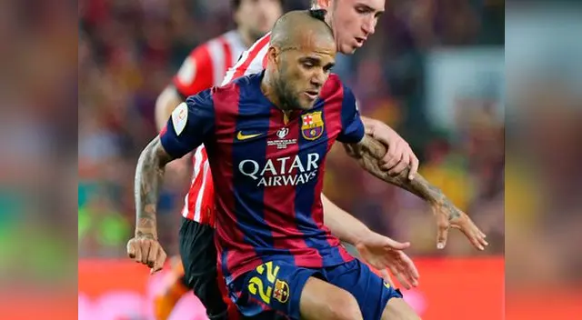 Dani Alves llegó al Barcelona en 2008 procedente del Sevilla.