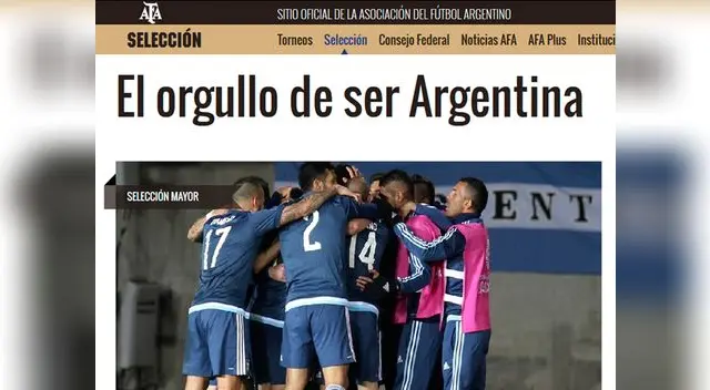 Lionel Messi y Argentina recibe respaldo de la AFA tras perder la final de la Copa América 2015.