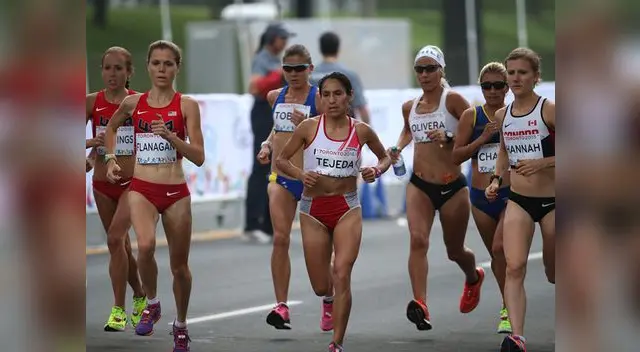 La maratonista peruana sacando ventaja a sus rivales La maratonista peruana sacando ventaja a sus rivales