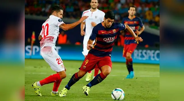 Barcelona vs. Sevilla: partido por la Supercopa de Europa.