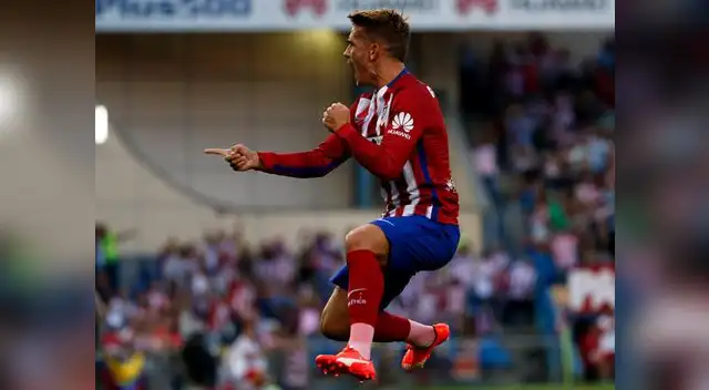 Antoine Griezmann explota tras anotar el primer gol del Atlético en la temporada.