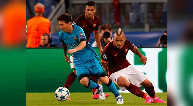 Barcelona igualó 1-1 ante AS Roma por Champions League.