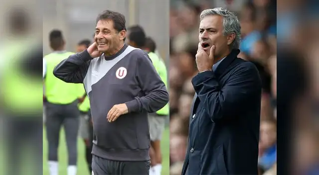 Roberto Chale y José Mourinho, dos técnicos irreverentes en la conferencia. Roberto Chale y José Mourinho, dos técnicos irreverentes en la conferencia.