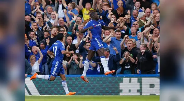 Celebra el primer gol Zouma Celebra el primer gol Zouma