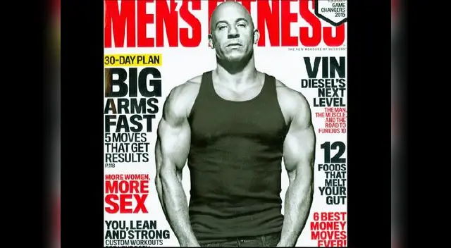 Portada de octubre de la revista Men's Fitnes Portada de octubre de la revista Men's Fitnes