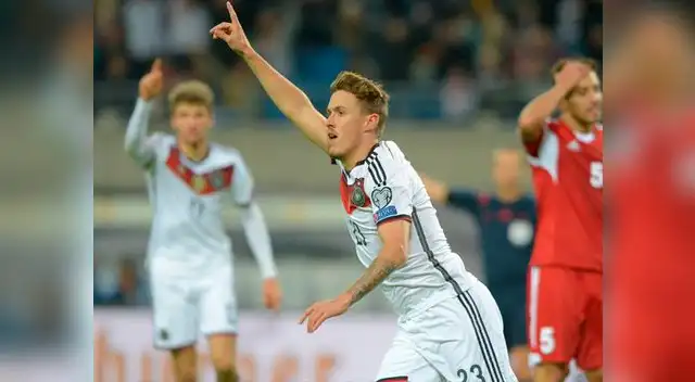 Max kruse celebra el segundo gol alemán 