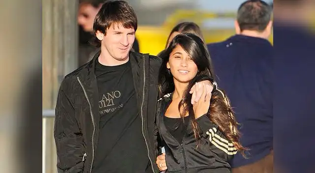 Messi y su esposa Antonella Messi y su esposa Antonella