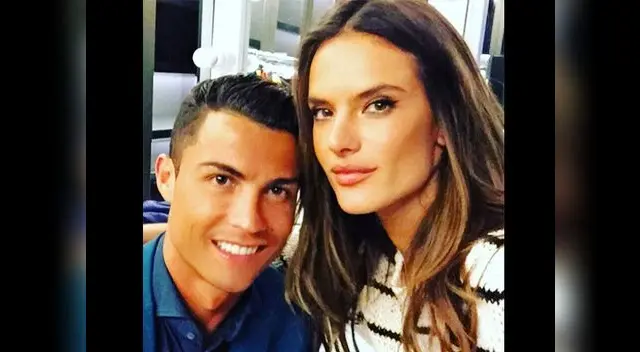 Cristiano Ronaldo posó con top model y 'Angel' de Victoria's Secret, Alessandra Ambrosio.  Cristiano Ronaldo posó con top model y 'Angel' de Victoria's Secret, Alessandra Ambrosio.