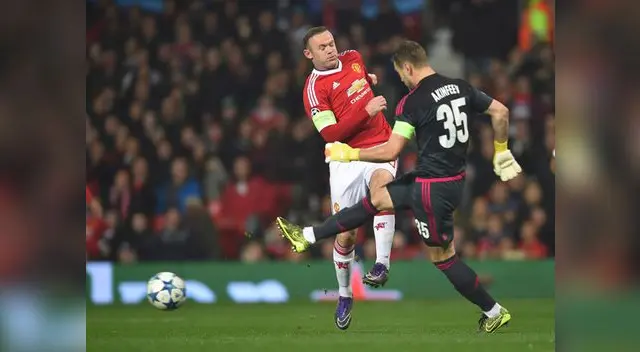 Manchester United vs. CSKA Moscú: Wayne no llega a un jugada de gol 