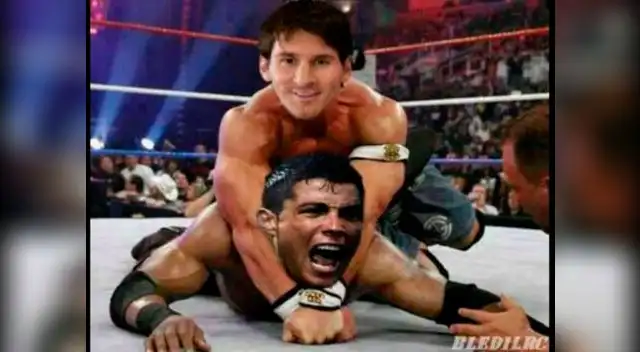 Hinchas del Barcelona incluyeron a la wwe para describir como creen que sera el partido Hinchas del Barcelona incluyeron a la wwe para describir como creen que sera el partido