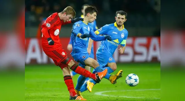 Bate Borisov vs. Bayer Leverkusen: Ríos jugó un buen partido pero fue cambiado Bate Borisov vs. Bayer Leverkusen: Ríos jugó un buen partido pero fue cambiado