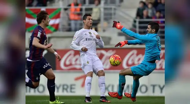 Real Madrid vs. Eibar: Cristiano falló dos ocasiones de gol claro 