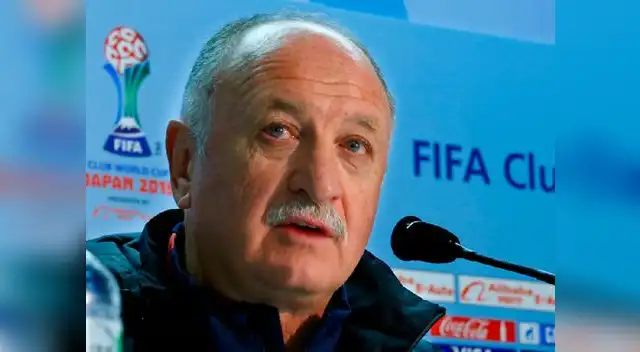 Luiz Felipe Scolari en conferencia de prensa luego de la semifinal ante el Barcelona Luiz Felipe Scolari en conferencia de prensa luego de la semifinal ante el Barcelona