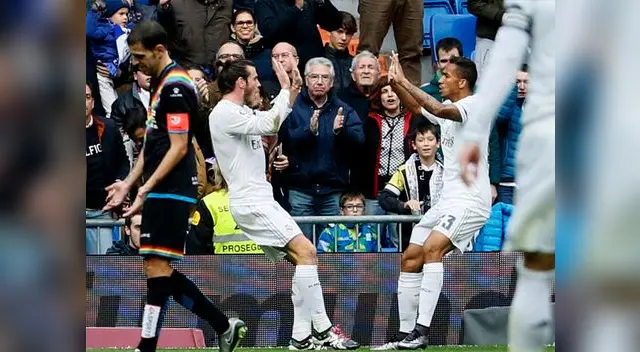 Real Madrid vs. Rayo Vallecano: Bale celebra su primer gol Real Madrid vs. Rayo Vallecano: Bale celebra su primer gol