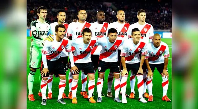 La alineación de River Plate en la final del Mundial de Clubes. La alineación de River Plate en la final del Mundial de Clubes.